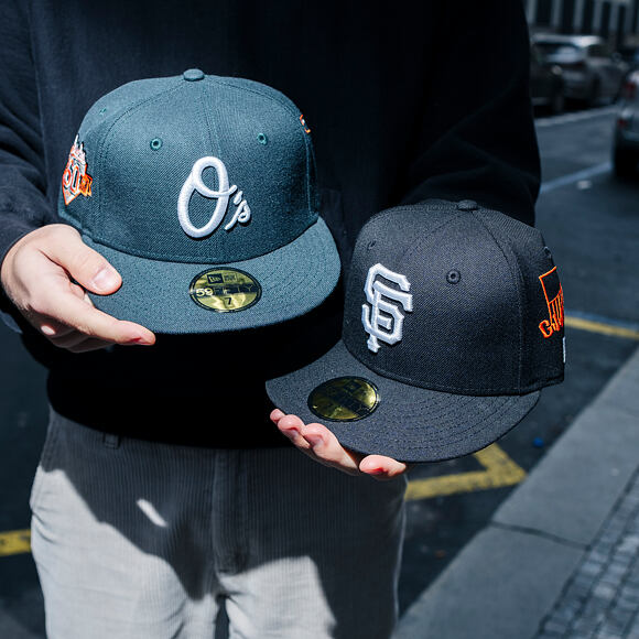 Kšiltovka New Era - MLB "Image Drop" ALL OVER 59FIFTY - Baltimore Orioles - Dark Green