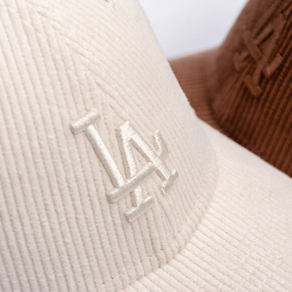 Dámská Kšiltovka New Era - MLB Pastel Cord 9FORTY M-CROWN - LA Dodgers - Cream