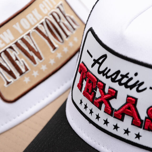 Kšiltovka New Era - Branded Location Patch 9FORTY Trucker - Black