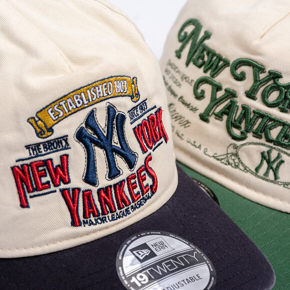 Kšiltovka New Era - MLB Washed Graphic 19TWENTY - NY Yankees - Cream