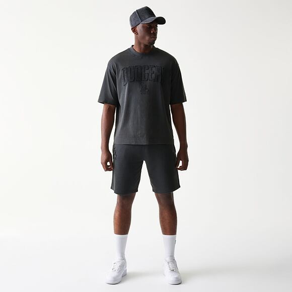 Kraťasy New Era - MLB Washed Shorts - LA Dodgers - Dark Grey