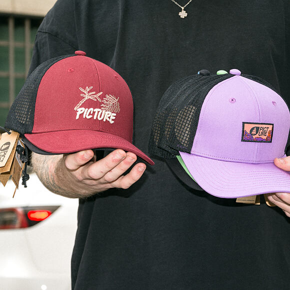Kšiltovka Picture - Kuldo Trucker - Cabernet