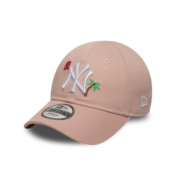 Dětská Kšiltovka New Era - MLB Summer Icon 9FORTY - NY Yankees - Pink Rouge / White