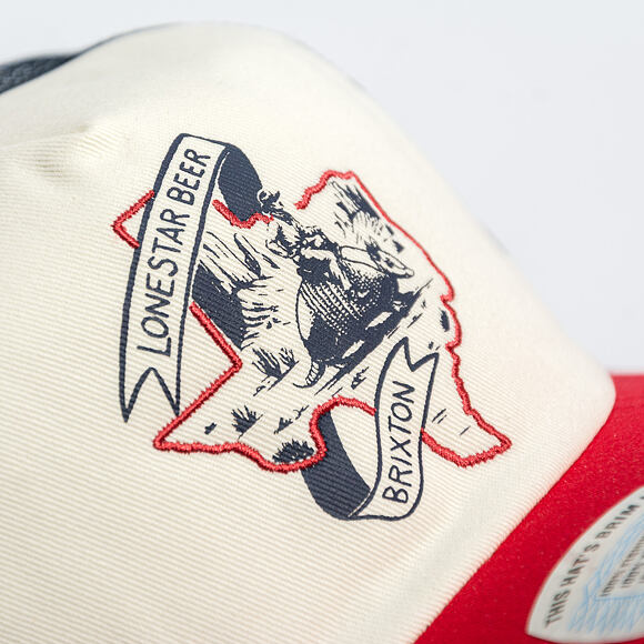Kšiltovka Brixton - Lonestar X Brixton Trucker - Red/White/Blue