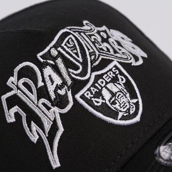 Kšiltovka New Era - NFL "Letter" 9FORTY A-Frame - Las Vegas Raiders - Black