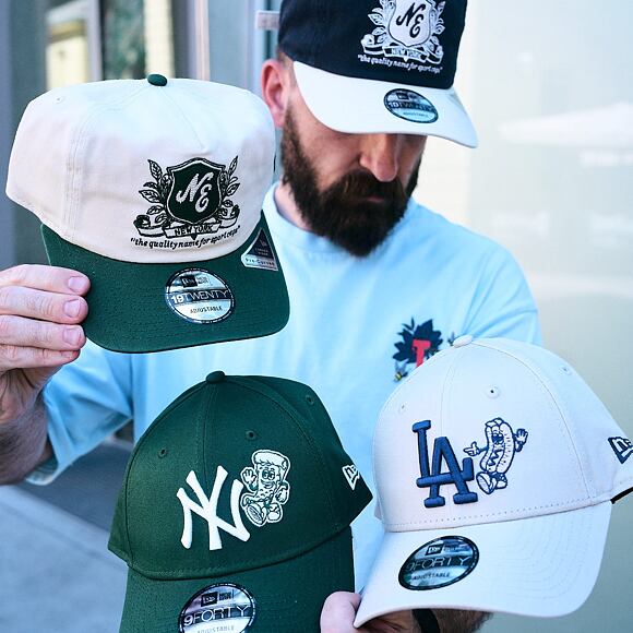Kšiltovka New Era - MLB Food Icon 9FORTY - NY Yankees - Cilantro Green / Cream