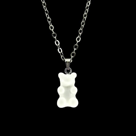 Řetízek Fainz - Mono Bear Chain - White Mono