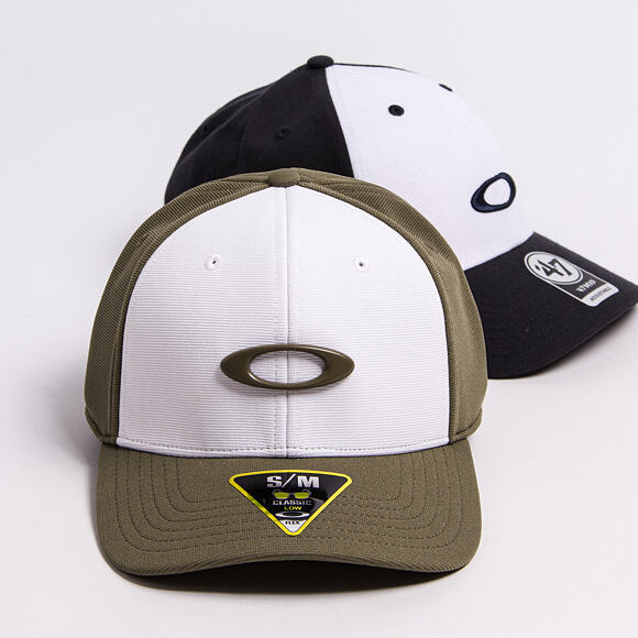Kšiltovka Oakley - Tincan Cap - Deep Olive/White