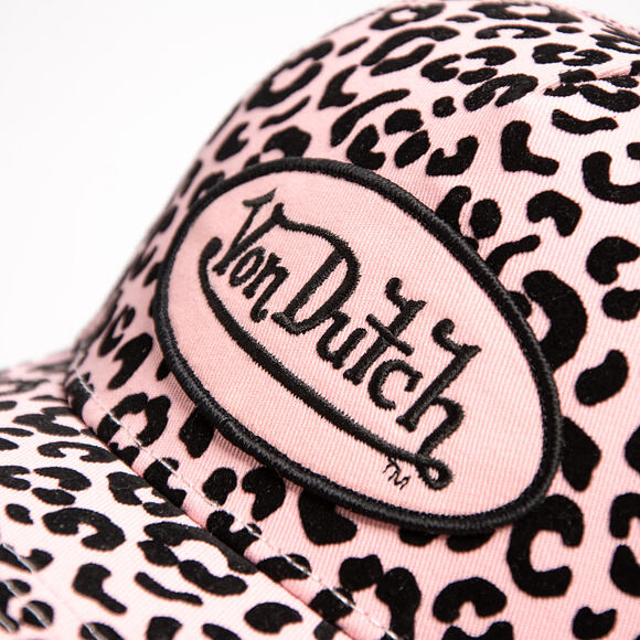 Dámská Kšiltovka Von Dutch - Baseball - Velvet Print Embroidery - Pink / Camo