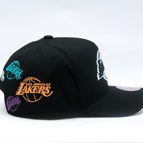 Kšiltovka Mitchell & Ness - NBA 404 Club Neon Pro Snapback - Los Angeles Lakers - Black