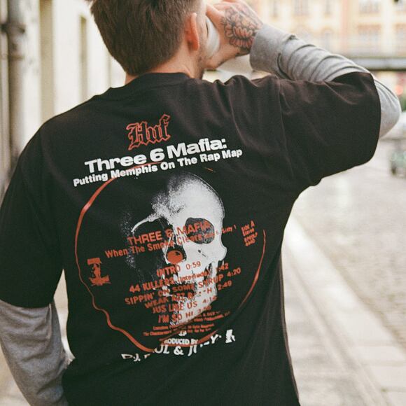 Triko Huf - Mystic Styles Ss T-Shirts - Black