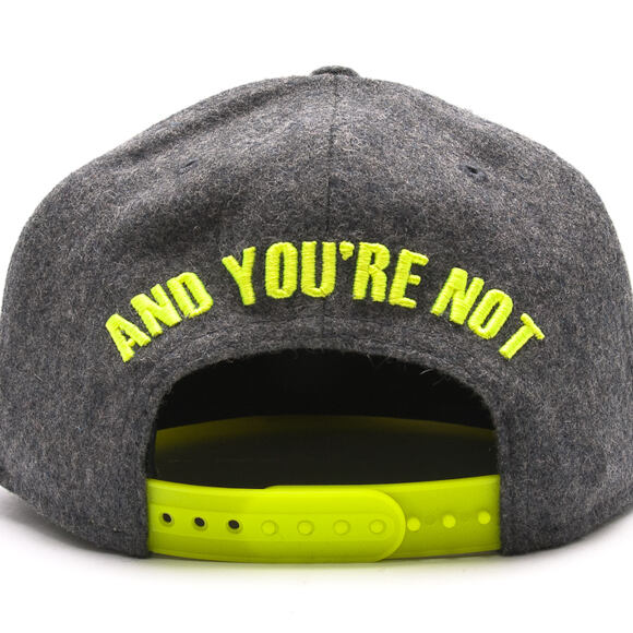 Kšiltovka New Era Sorry I'm Fresh Grey Heather/Neon Snapback