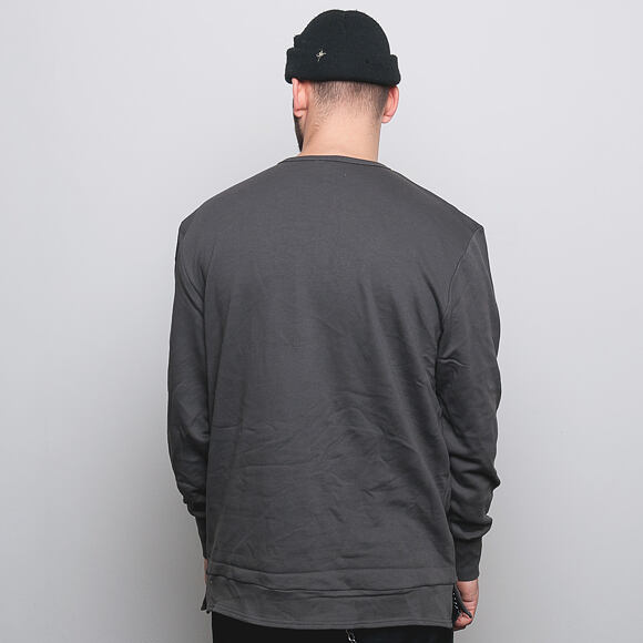 Mikina Pink Dolphin Classic Crewneck Charcoal