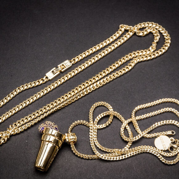 Pozlacený Řetízek King Ice Miami Cuban Curb 14K