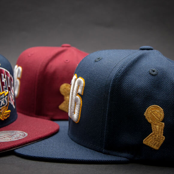 Kšiltovka Mitchell & Ness Championship Cleveland Cavaliers Burgundy Snapback