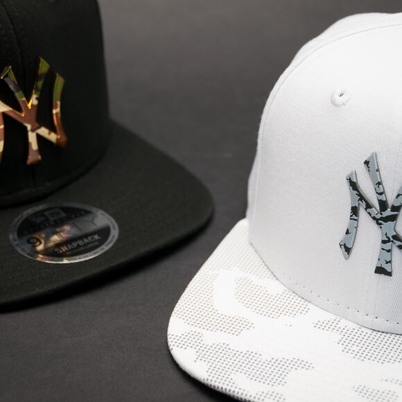 Kšiltovka New Era Camo Metal Logo New York Yankees 9FIFTY Black Snapback