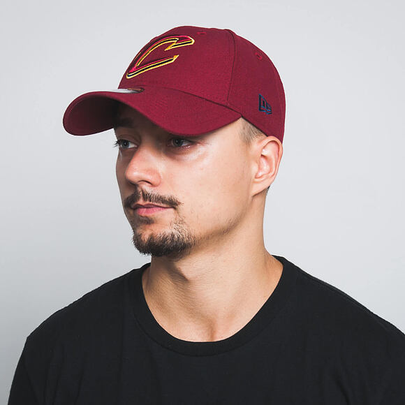 Kšiltovka New Era The League Cleveland Cavaliers Red C Logo 9FORTY Official Team Colors Strapback