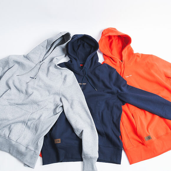 Mikina S Kapucí New Era Premium Classics Fleece Po Hoody Orange