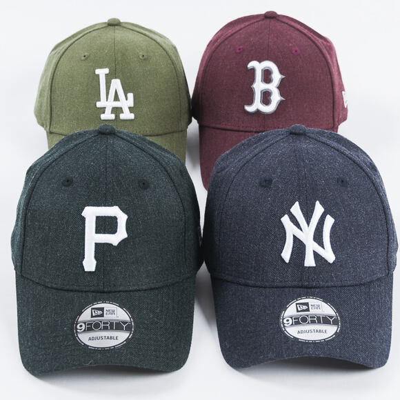 Kšiltovka New Era Seasonal Heather Los Angeles Dodgers 9FORTY Heather Olive/White Strapback