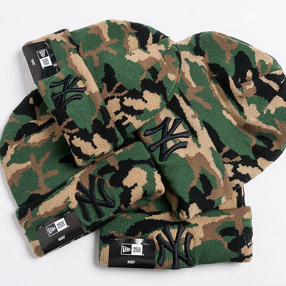 Dětský Kulich New Era Essential Camo Knit New York Yankees Toddler Woodland Camo/Black