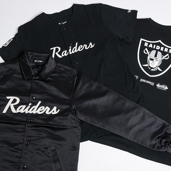 Triko New Era Oakland Raiders Oversized Super Bowl Tee Black
