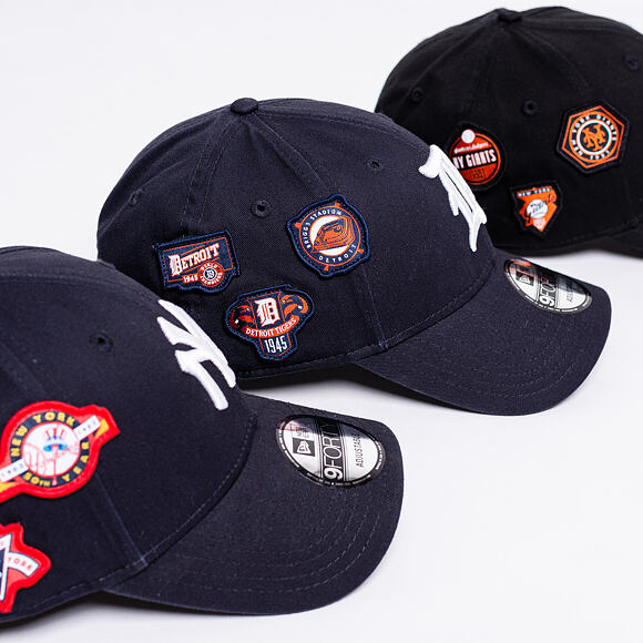 Kšiltovka New Era 9FORTY Detroit Tigers Cooperstown Patched Navy