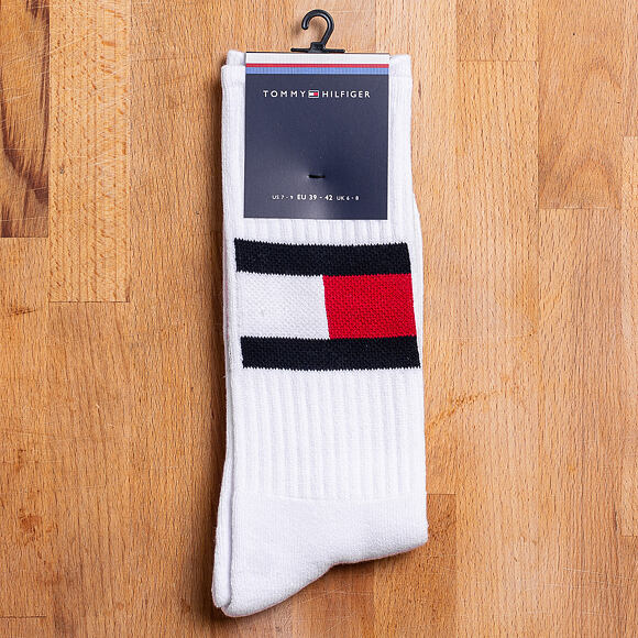 Ponožky Tommy Hilfiger Flag 1 Pair White 481985001 300