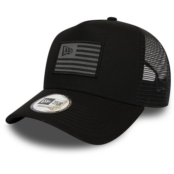 Kšiltovka New Era 9FORTY A-Frame Trucker Flag Black/Grey