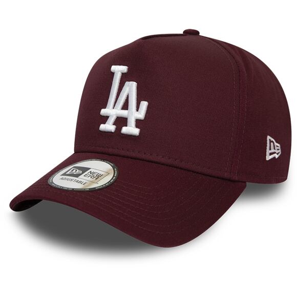 Kšiltovka New Era 9FORTY Los Angeles Dodgers A-Frame League Essential Maroon/White