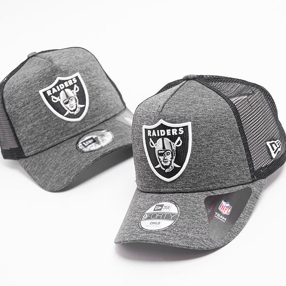 Dětská Kšiltovka New Era 9FORTY Trucker Oakland Raiders Shadow Tech