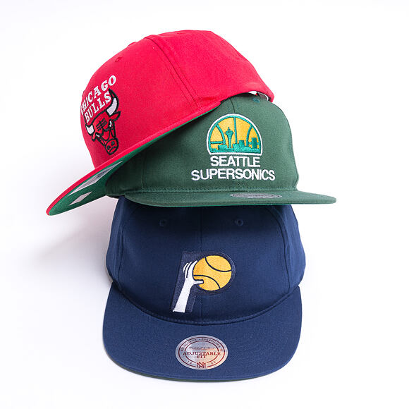 Kšiltovka Mitchell & Ness Indiana Pacers 462 Team Logo Deadstock Throwback