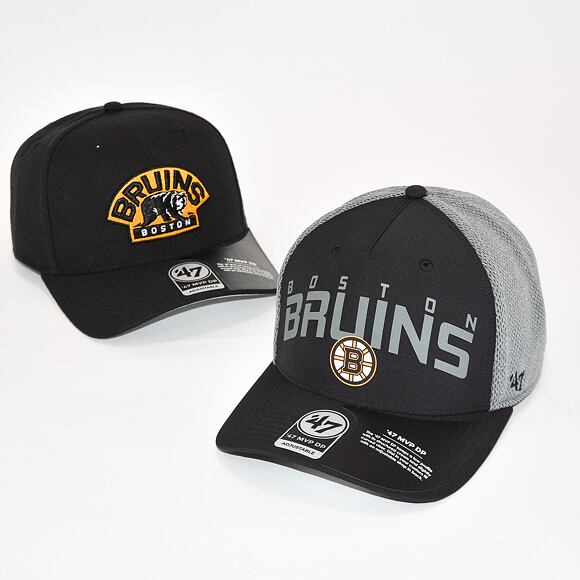 Kšiltovka 47 Brand Boston Bruins Back Field MVP DP Black/Grey