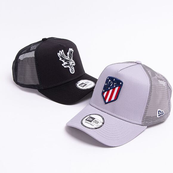 Kšiltovka New Era 9FORTY A-FRAME Trucker Essential Athletico Madrid Gray