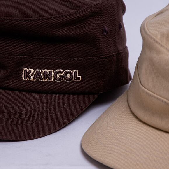 Kšiltovka Kangol Cotton Twill Army Cap Brown