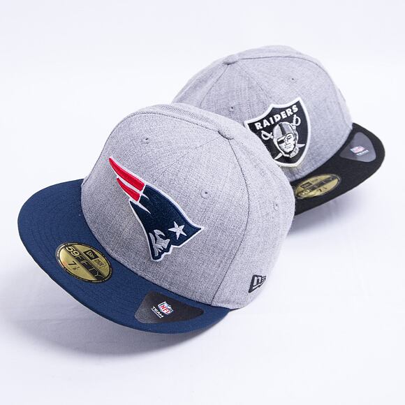 Kšiltovka New Era 59FIFTY NFL Heather Essential New England Patriots Fitted Heather Gray