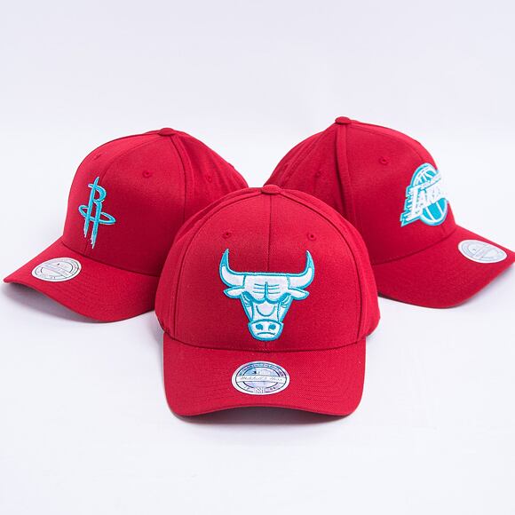 Kšiltovka Mitchell & Ness Red/Teal Snapback Chicago Bulls