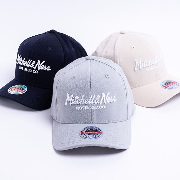 Kšiltovka Mitchell & Ness - Branded Pinscript Classic Red - Grey