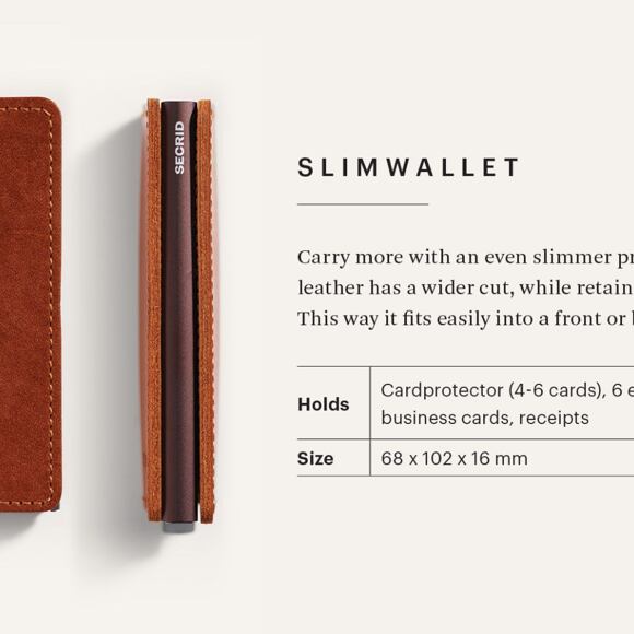 Peněženka Secrid Slimwallet Crisple Black/Gold