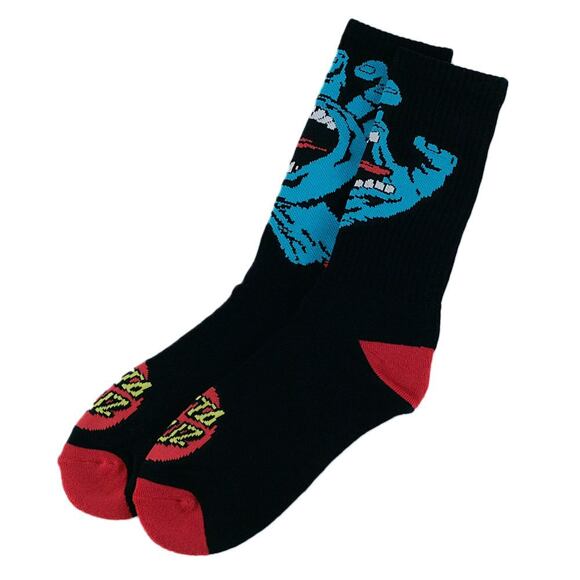 Ponožky Santa Cruz Screaming Hand Socks SCASCK-010 S17 Black