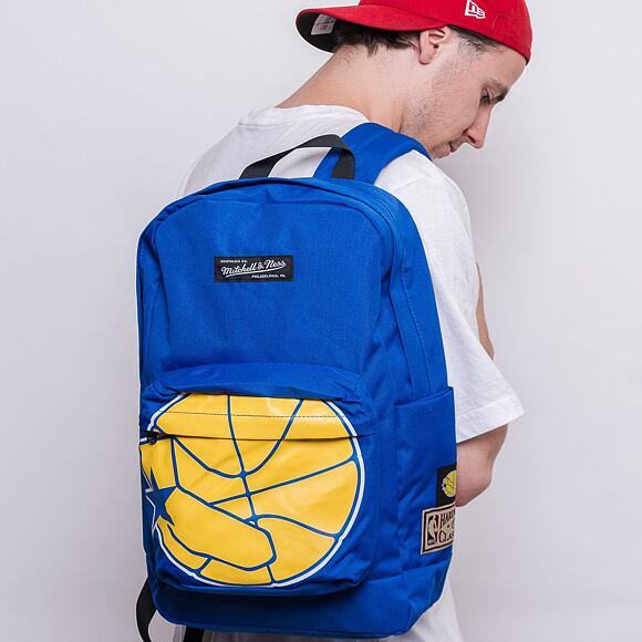 Batoh Mitchell & Ness Golden State Warriors Backpack Blue