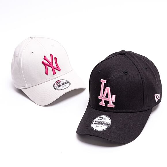 Dětská kšiltovka New Era 9FORTY Kids MLB Home League Essential Los Angeles Dodgers Strapback Black