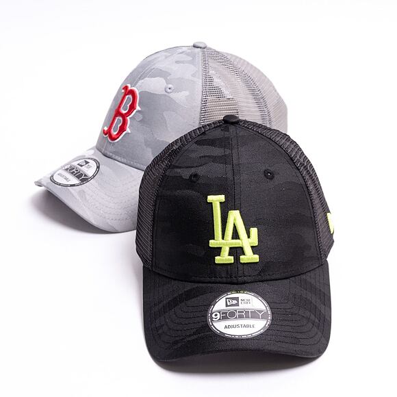 Kšiltovka New Era 9FORTY MLB Home Field Trucker Los Angeles Dodgers Strapback Black / Yellow