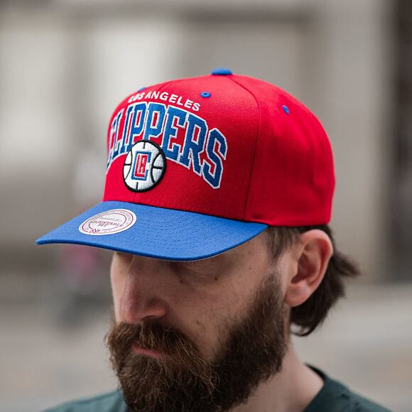 Kšiltovka Mitchell & Ness Team Arch 2 Tone Snapback Los Angeles Clippers Red / Royal