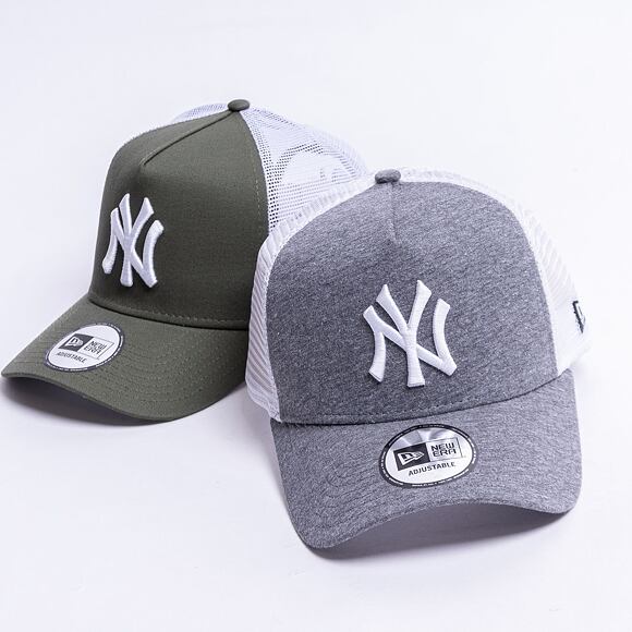 Kšiltovka New Era 9FORTY A-Frame Trucker MLB Jersey New York Yankees - Graphite / White