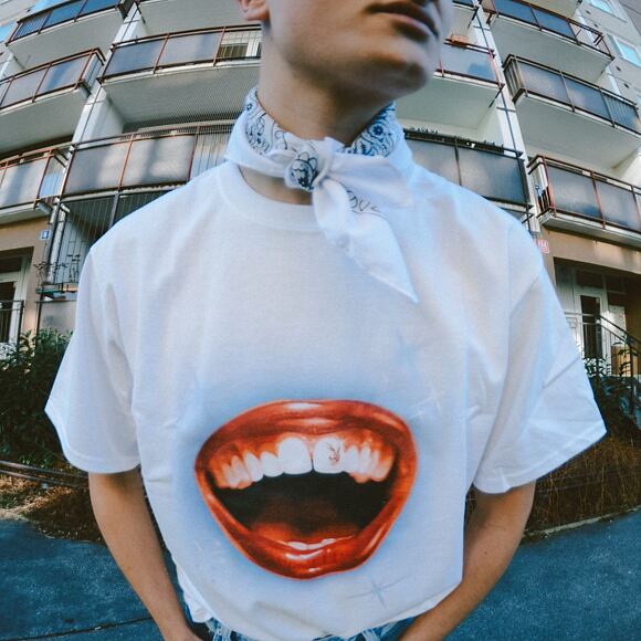 Triko HUF Playboy Gold Cap T-Shirt White