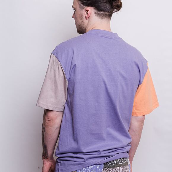 Triko Karl Kani Signature Block Tee lilac/light orange/taupe