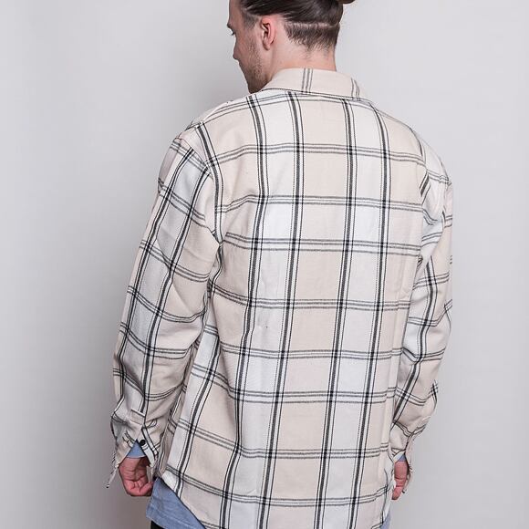 Košile Karl Kani Chest Signature Check Shirt light sand/black