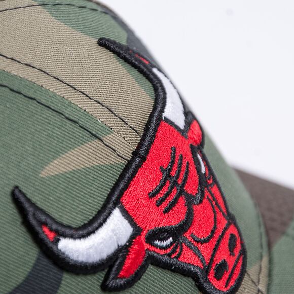 Dětská kšiltovka New Era 9FORTY Kids NBA Camo Chicago Bulls Strapback Woodland Camo