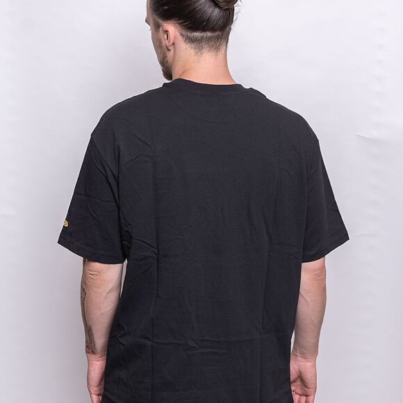 Triko New Era Rubber Patch Oversized Tee Black / Yellow