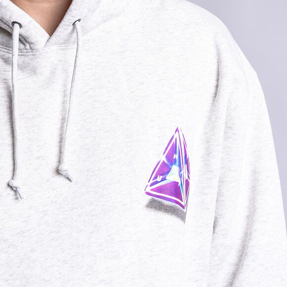 Mikina HUF Tesseract Triple Triangle Hoodie Athletic Heather